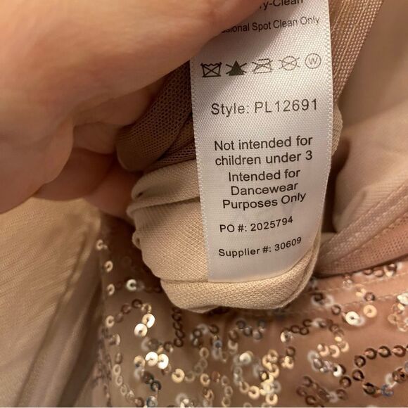 WEISSMAN Elite Dance Costume lyrical blue ombre You Are The Reason PL12691 XSA - Picture 8 of 10